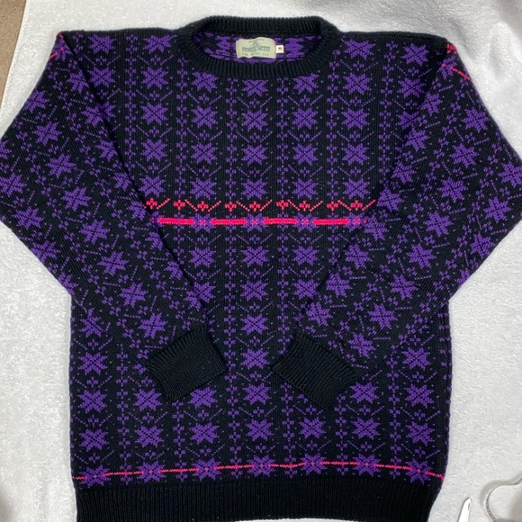 Vintage 80’s Stowe Woolens Vermont wool sweater men’s large - Picture 1 of 8